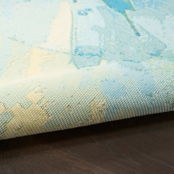 nourison color splash csp04 ivory blue rug