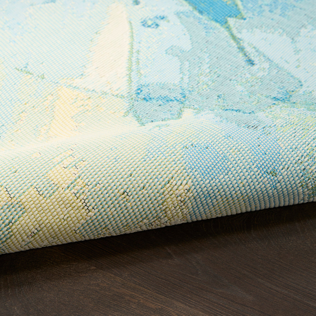 nourison color splash csp04 ivory blue rug