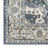 nourison quarry qua18 navy ivory rug