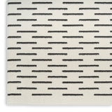 nourison nordic nrc12 ivory black rug