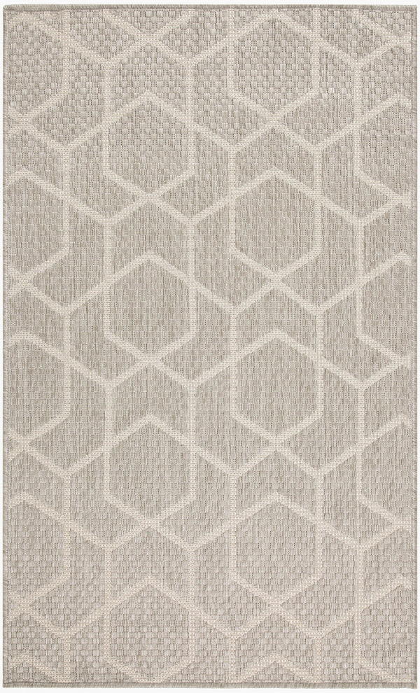 nourison horizon indoor outdoor hoz01 grey rug