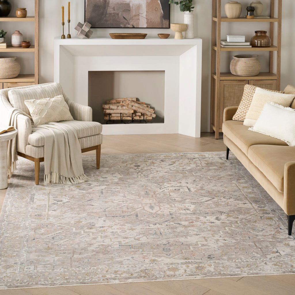 nourison antique fusion anf02 ivory multicolor rug