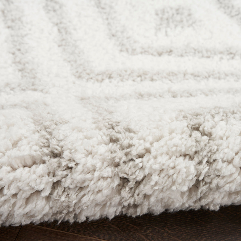 nourison modern shag mmd01 ivory silver rug