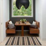 nourison horizon indoor outdoor hoz05 charcoal rug