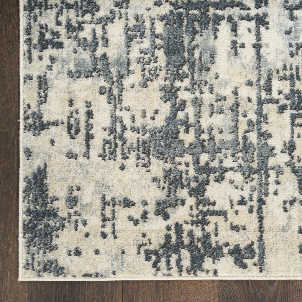 nourison quarry qua17 ivory grey rug