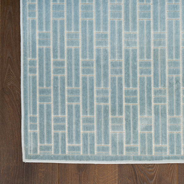 nourison washable charm wch02 blue ivory rug
