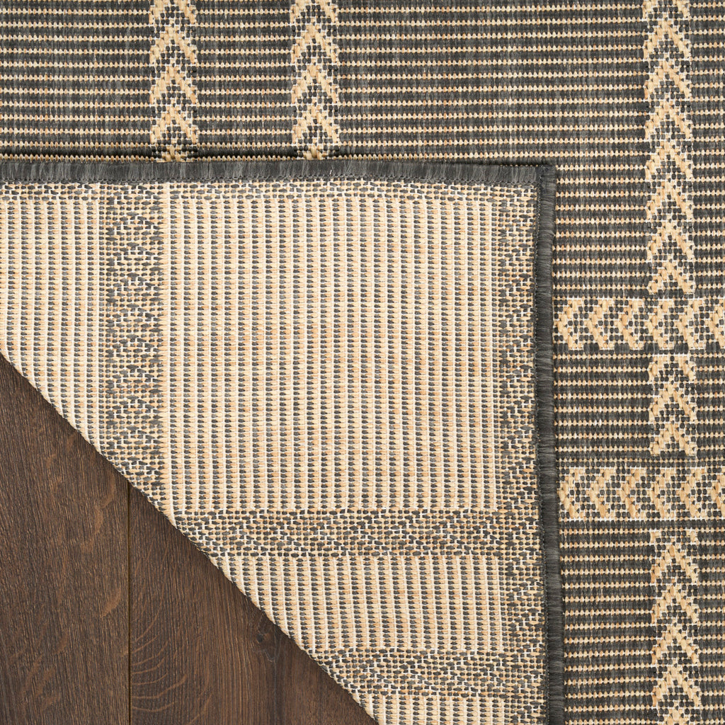 nourison horizon indoor outdoor hoz04 charcoal rug