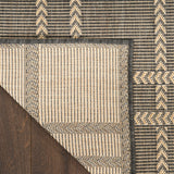 nourison horizon indoor outdoor hoz04 charcoal rug