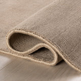 dash albert alva da2347 taupe loom knotted wool rug