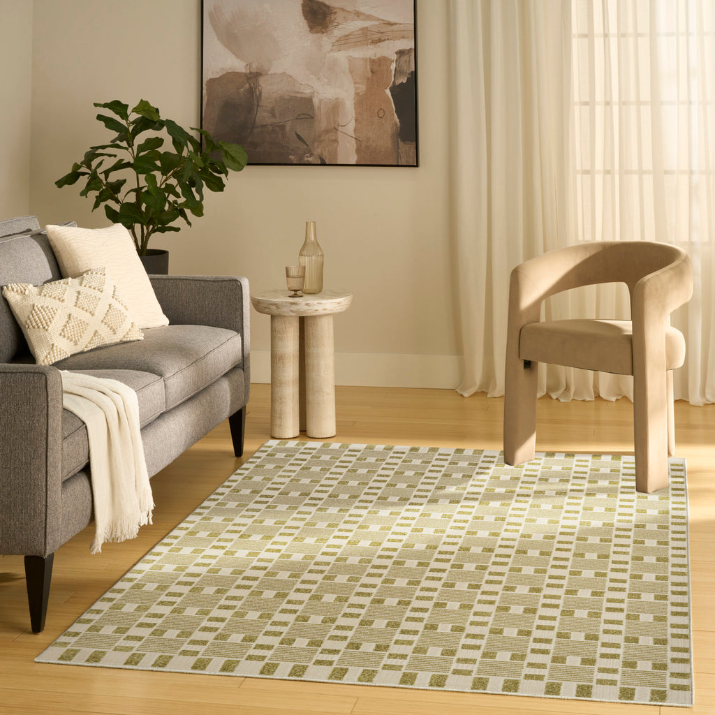 nourison nordic nrc13 green rug