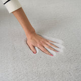 nourison soft plush rabbit fur sff01 silver rug