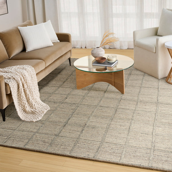 nourison pure framework fra01 silver rug