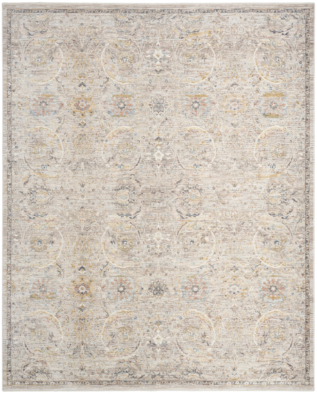 nourison antique fusion anf03 light grey rug