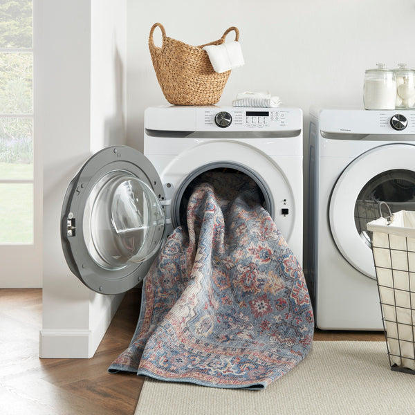 nourison new concept washables sr104 blue multicolor rug