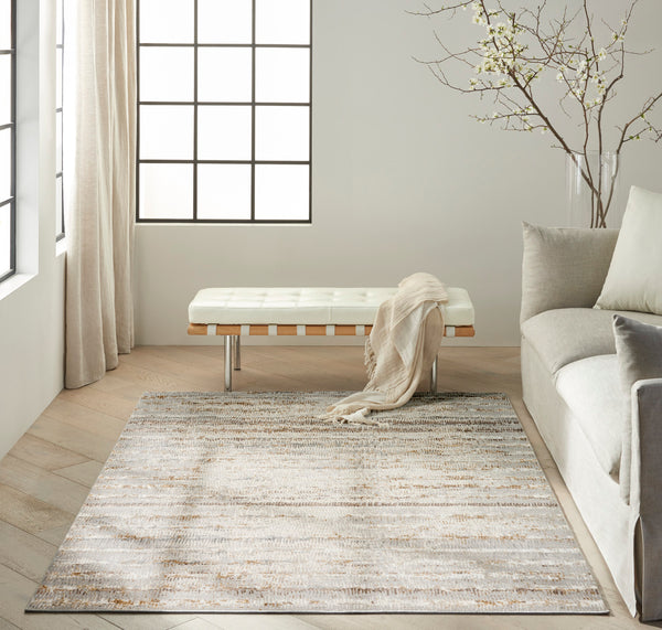 nourison ck073 compass cmp01 ivory rust rug