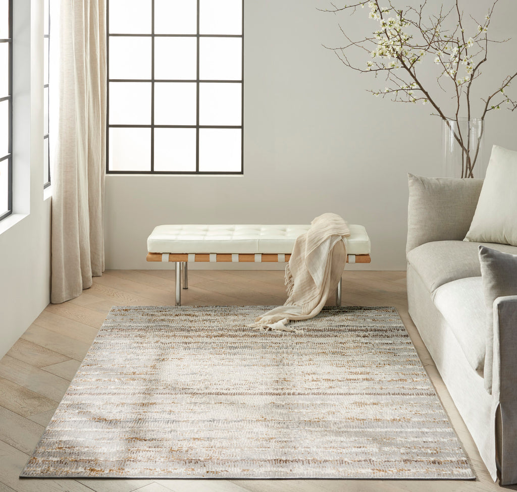 nourison ck073 compass cmp01 ivory rust rug