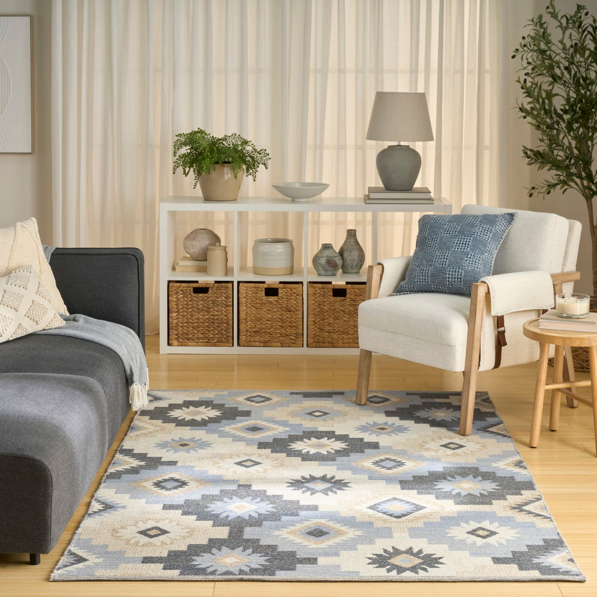 nourison copenhagen cpn01 ivory navy rug