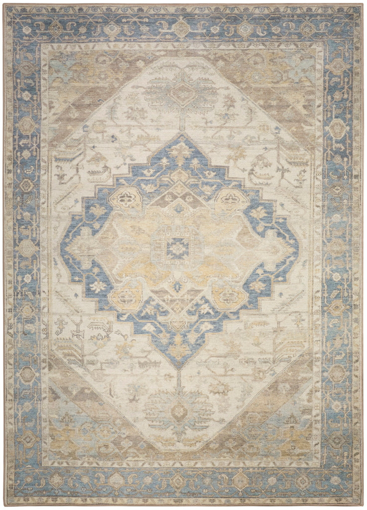 nourison vintage washables vws13 blue green rug