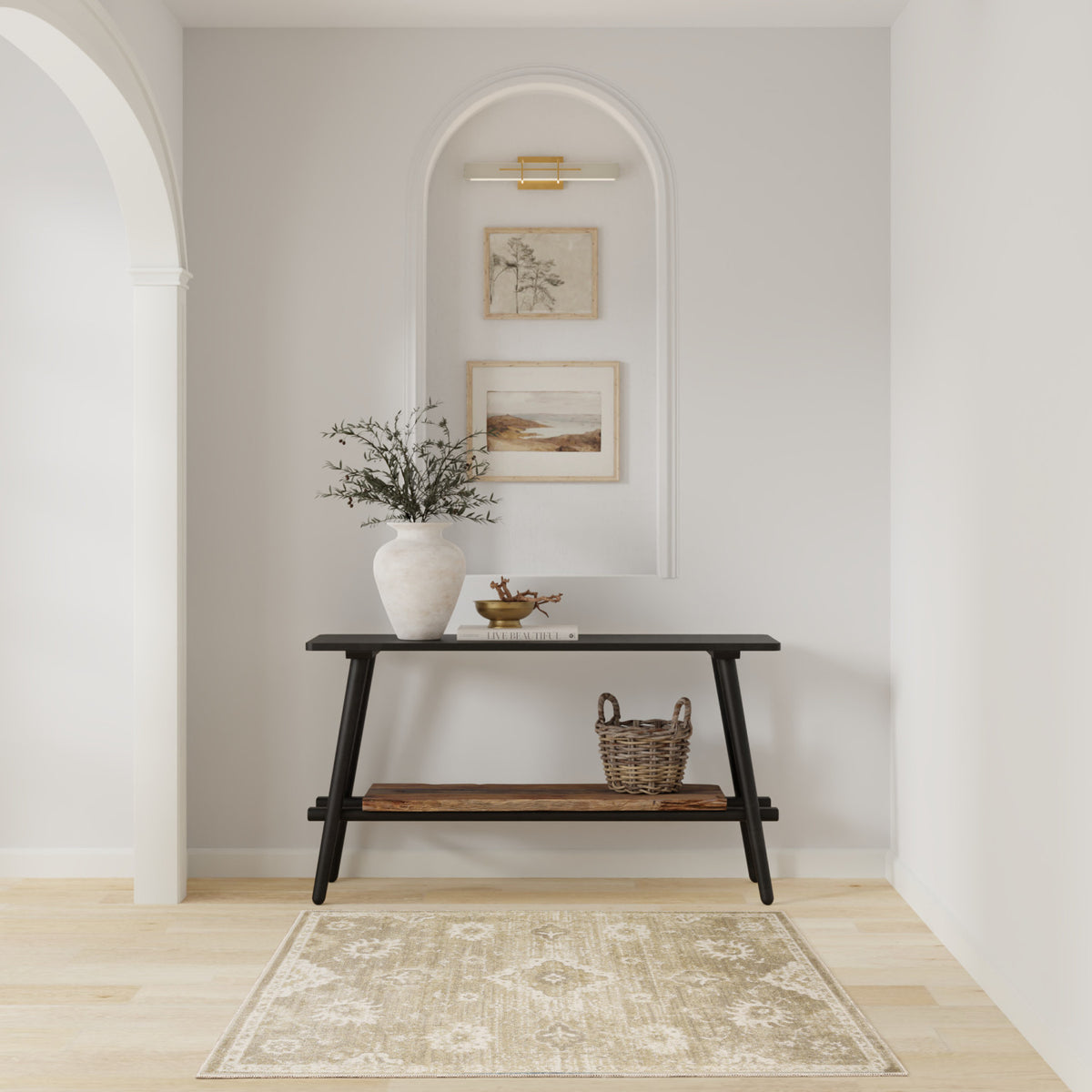nourison astra machine washable asw19 ivory gold rug