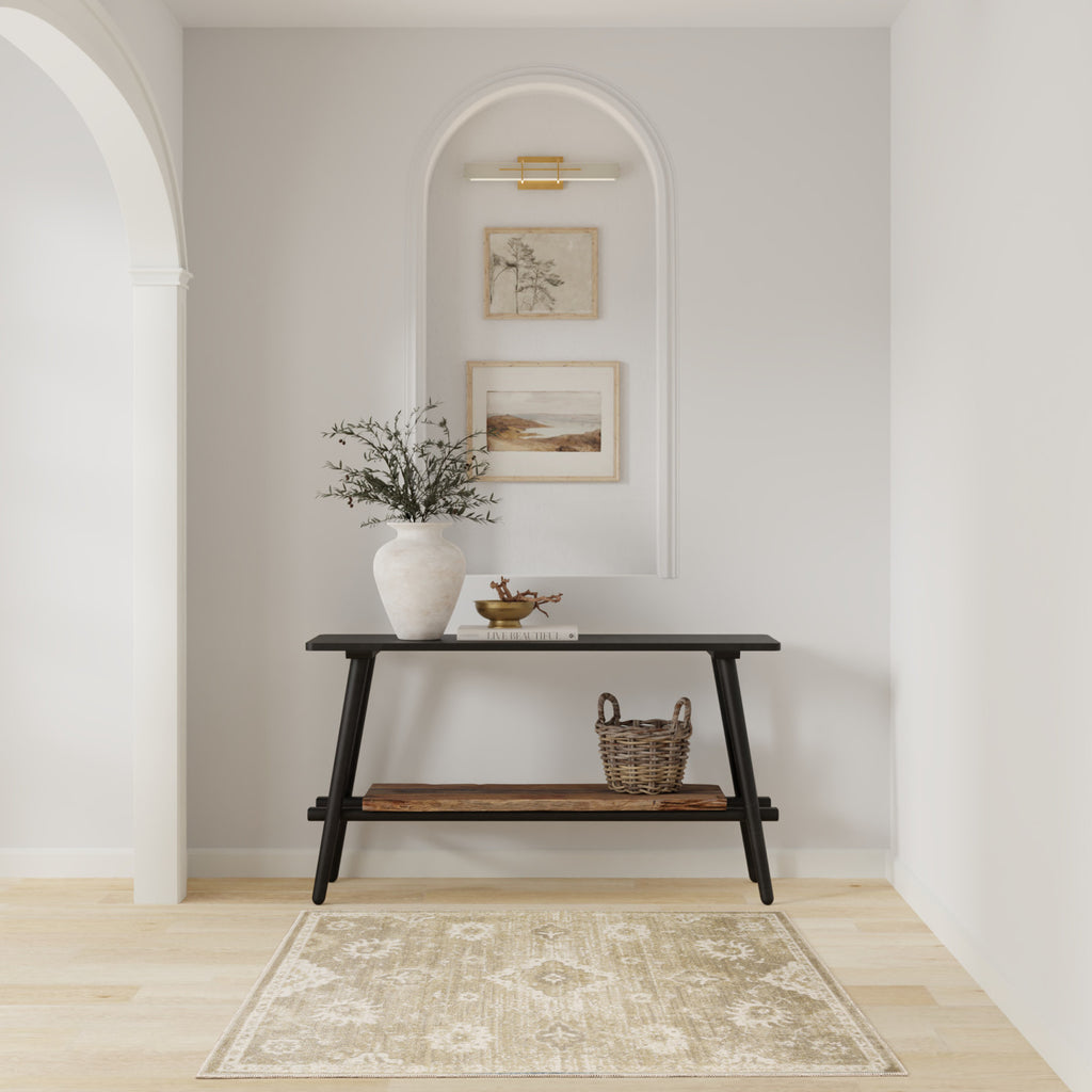 nourison astra machine washable asw19 ivory gold rug