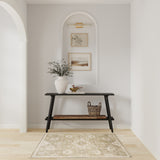 nourison astra machine washable asw19 ivory gold rug