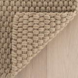 dash albert bridges da2506 khaki woven flatwoven cotton rug