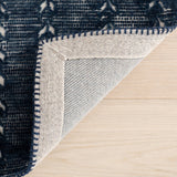 dash albert manglam arts da2383 navy woven flatwoven wool rug
