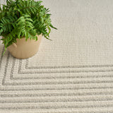 nourison ivory hues ivh03 ivory grey rug