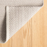 dash albert herringbone rda421 dove grey rug