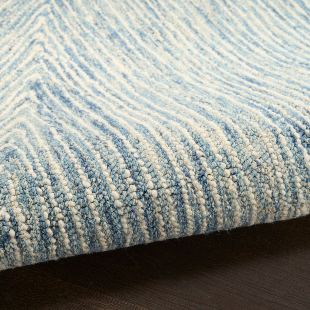 nourison pure angles ang01 ivory blue rug