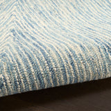 nourison pure angles ang01 ivory blue rug