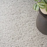 nourison modern shag mmd02 silver rug
