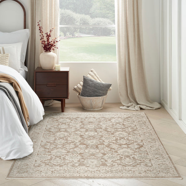 nourison shadows shw03 ivory mocha rug
