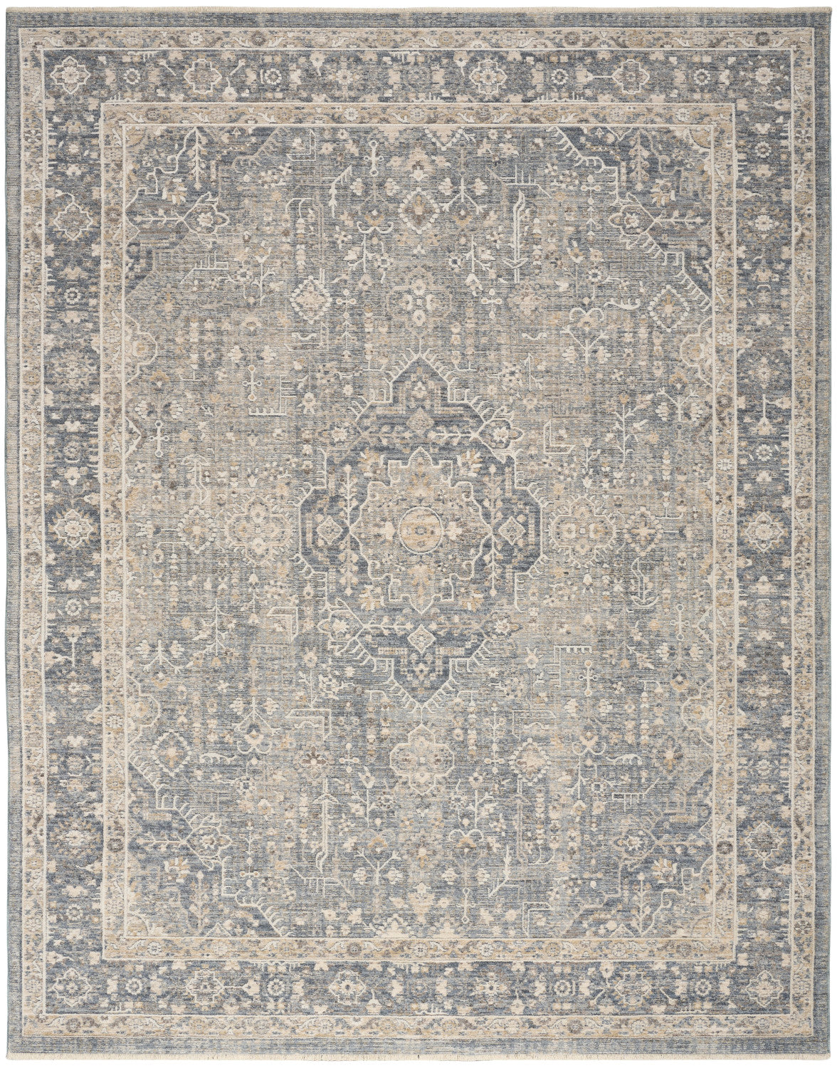 nourison retreat ret02 blue rug