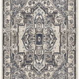 nourison quarry qua18 ivory navy rug