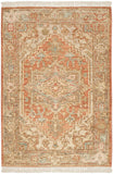 nourison heritage vine htv06 rust rug