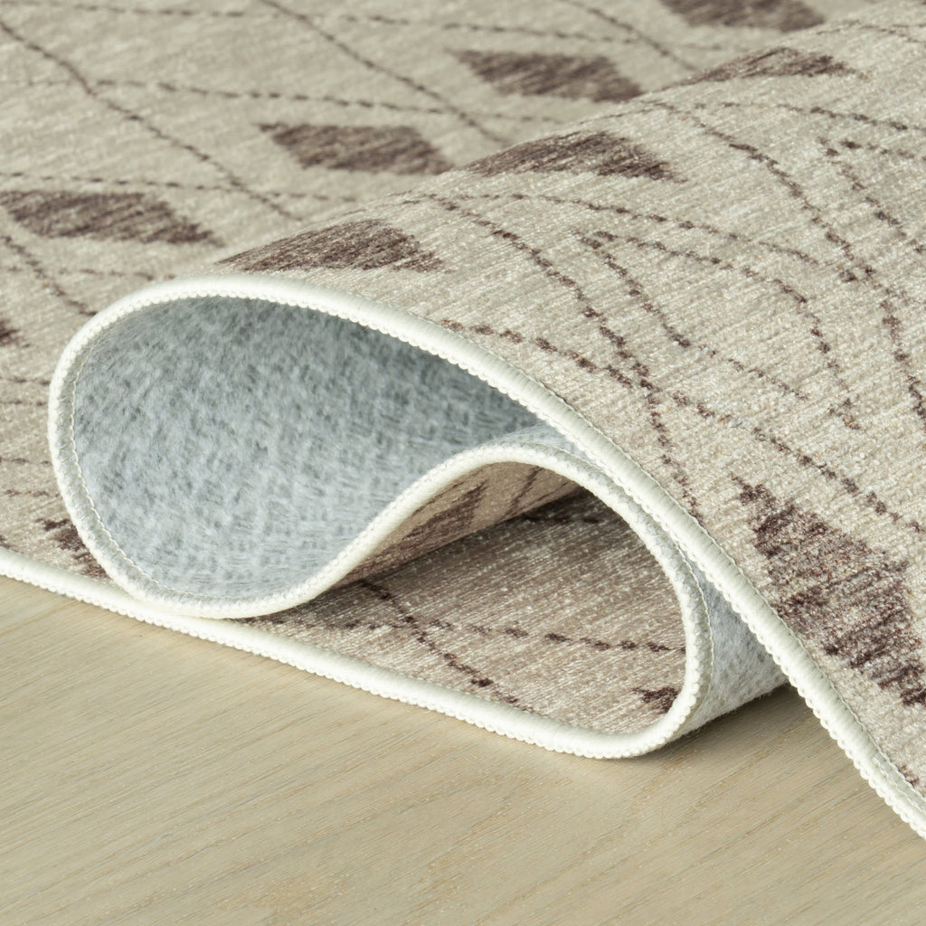 dash albert chandler da2386 tan machine washable polyester rug