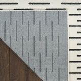 nourison nordic nrc12 ivory black rug