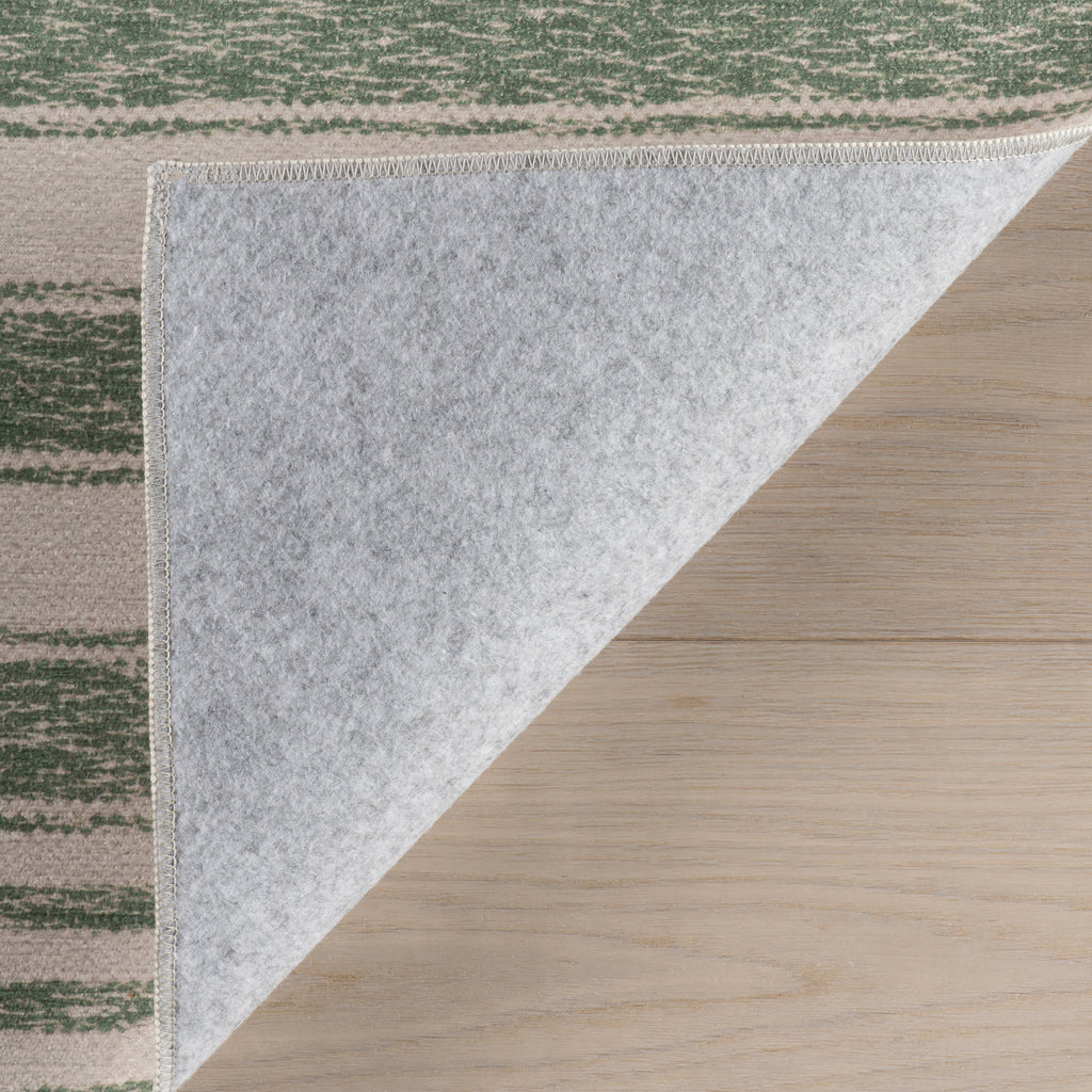 dash albert teahouse da2393 green machine washable polyester rug