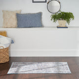 nourison new concept washables sr104 light grey blue rug