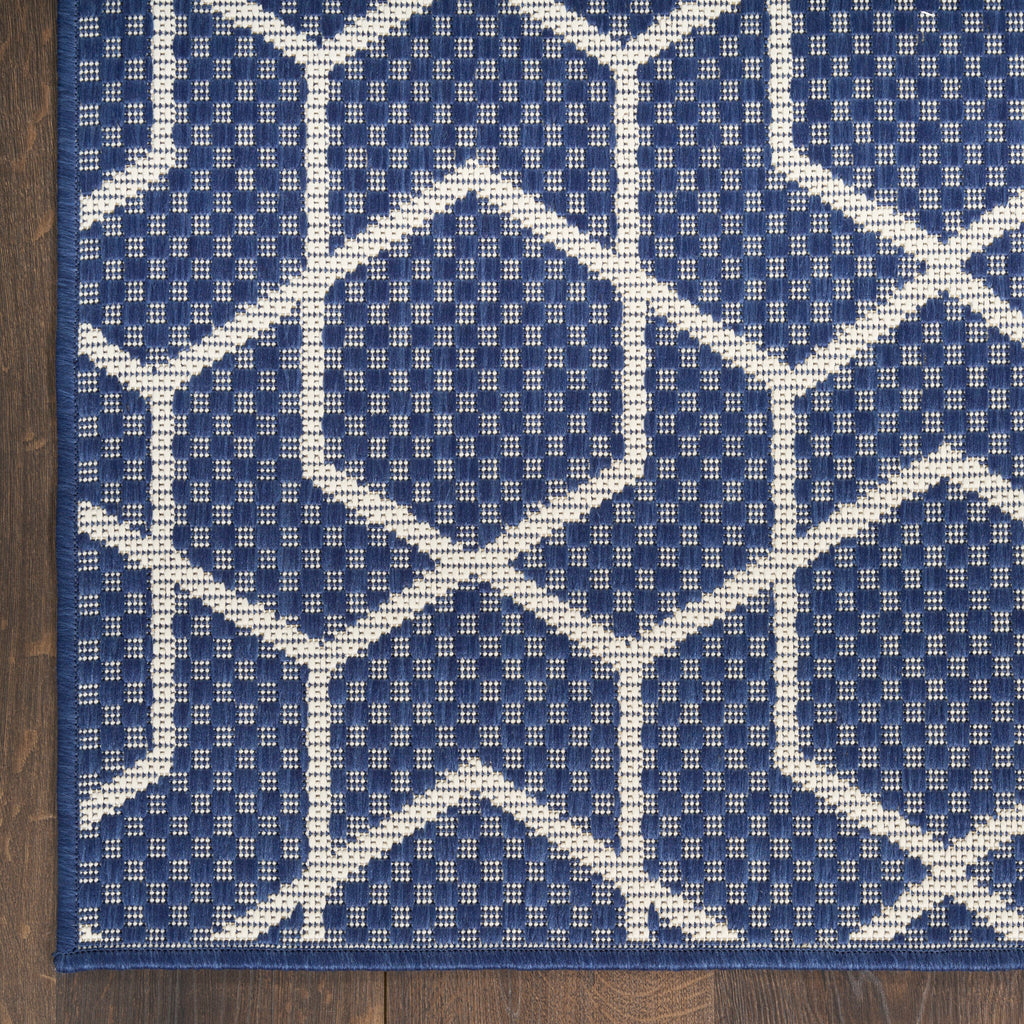 nourison horizon indoor outdoor hoz01 navy rug
