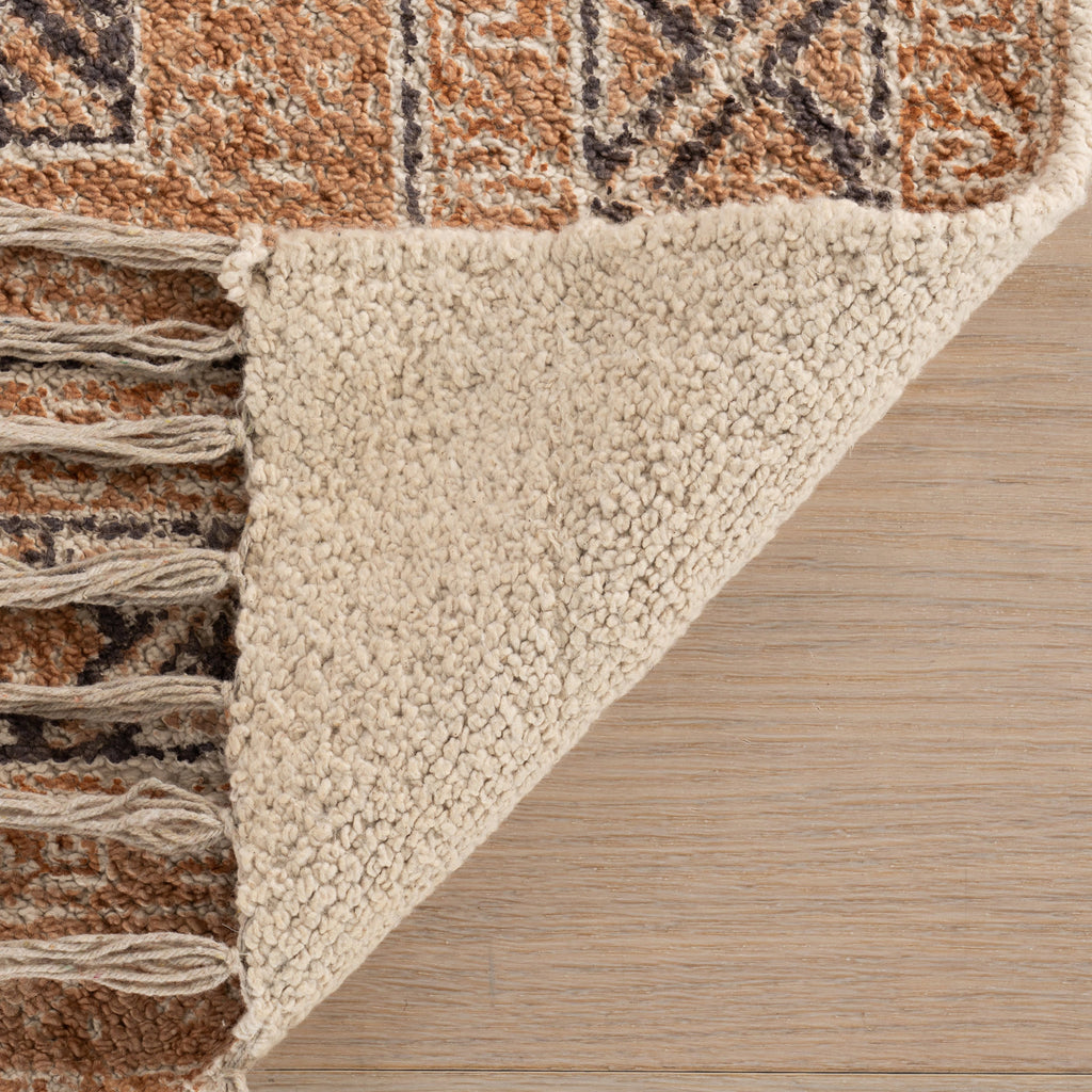 dash albert manglam arts da2380 brown woven flatwoven cotton rug