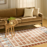 nourison nordic nrc16 ivory rust rug
