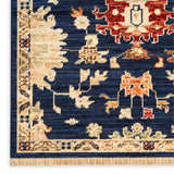nourison antique bloom anb01 navy rug