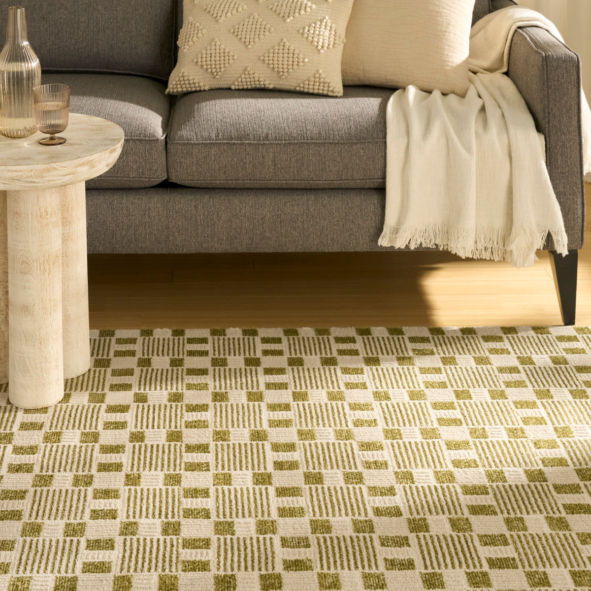nourison nordic nrc13 green rug