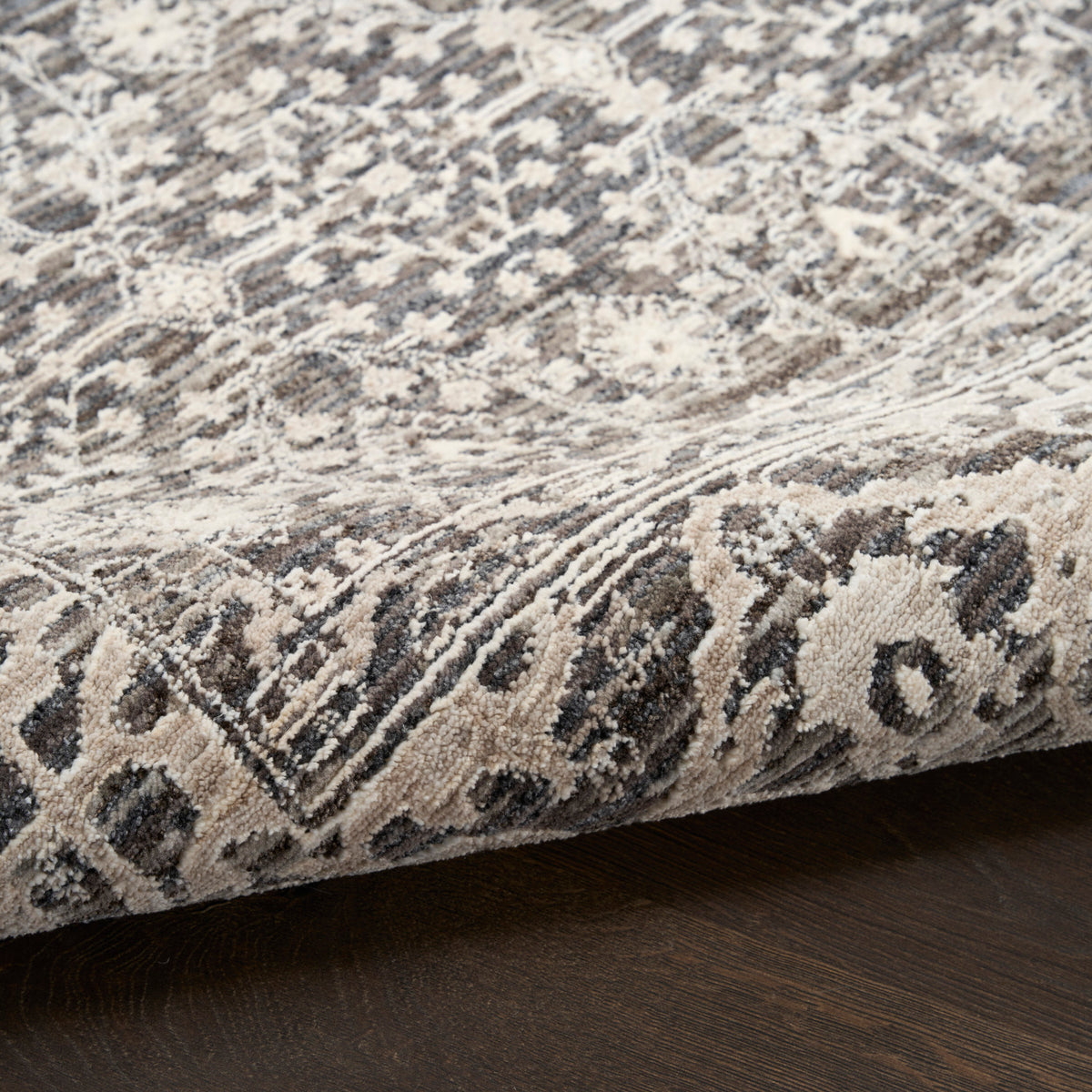 nourison shadows shw04 charcoal ivory rug