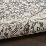 nourison shadows shw04 charcoal ivory rug