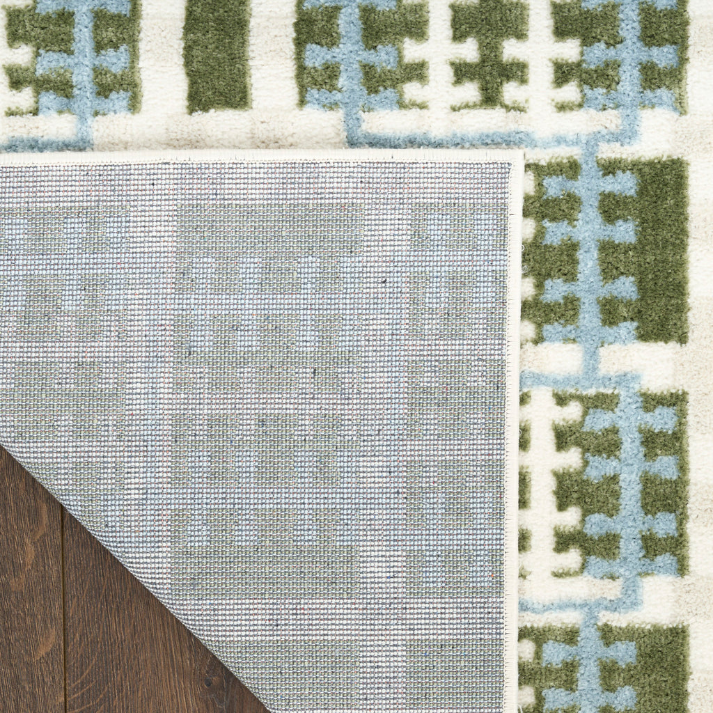 nourison nordic nrc08 blue green rug