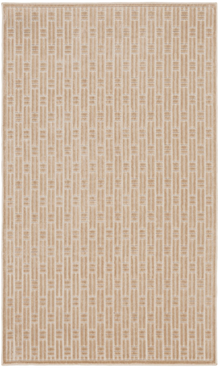 nourison washable charm wch02 beige ivory rug