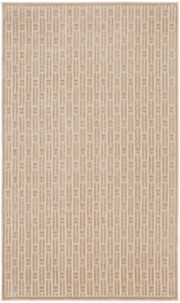 nourison washable charm wch02 beige ivory rug